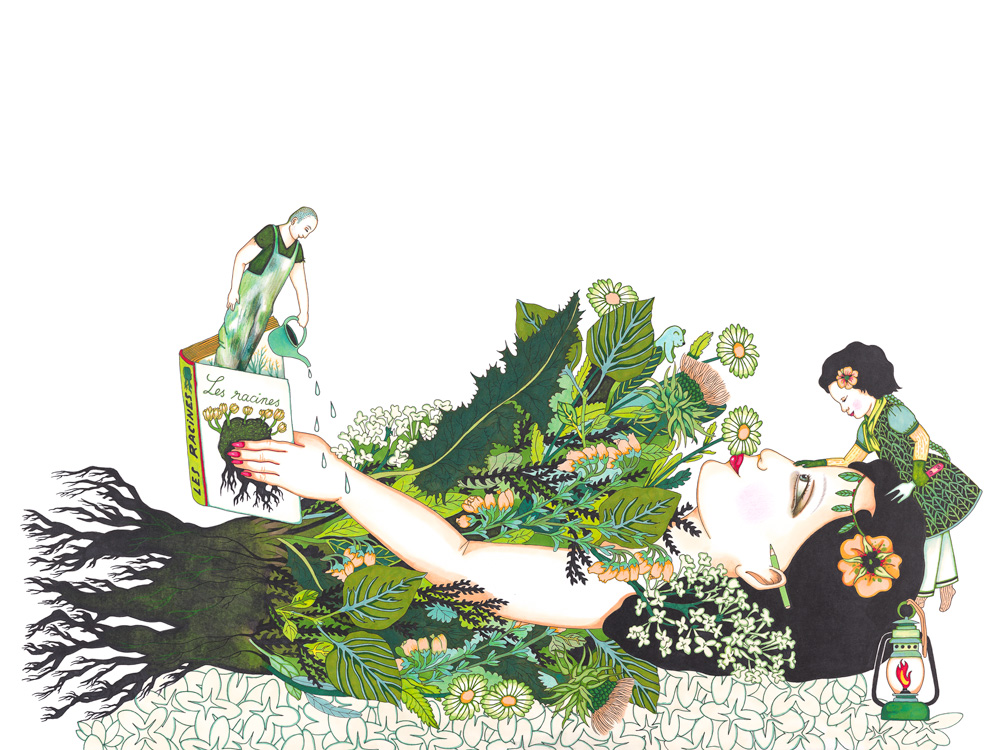05_mère-jardin - Illustrations du livre Ma mère. Editions Thierry Magnier_2015
